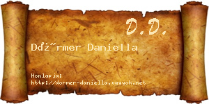 Dörmer Daniella névjegykártya